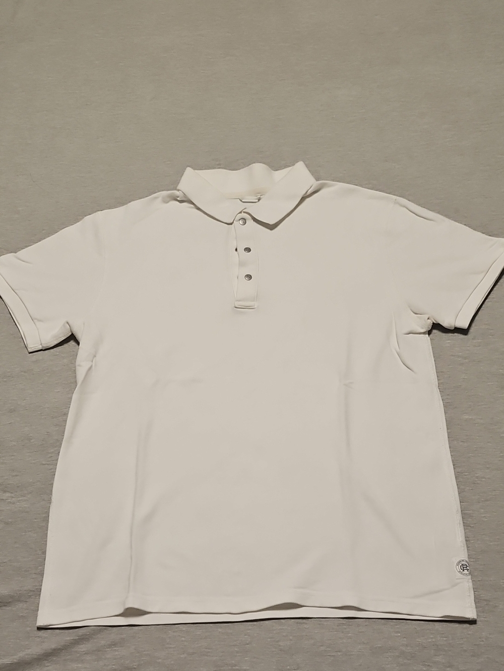 Reigning Champ White Pique Polo Shirt